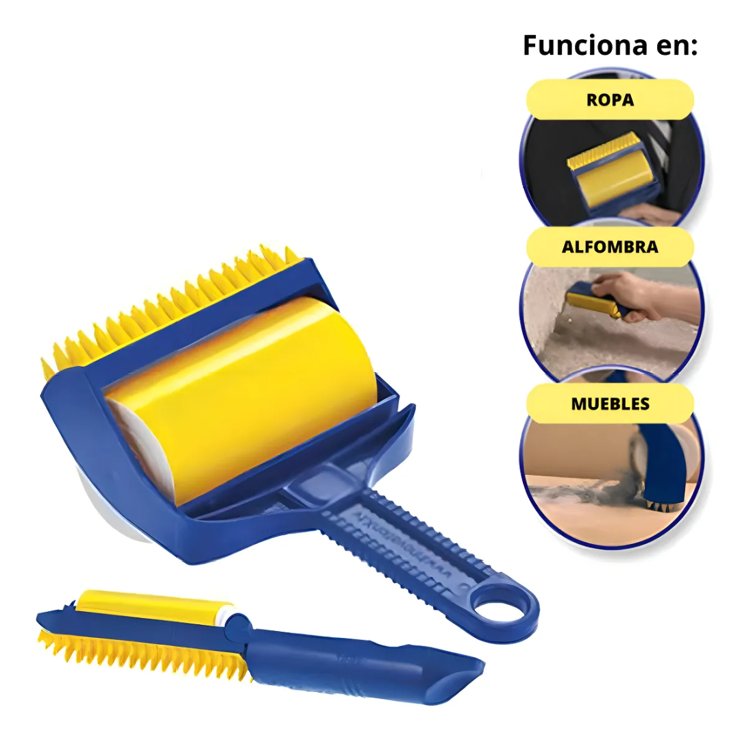 Set de rodillos quita pelos lavables para mascotas (x2) - Imagen 4